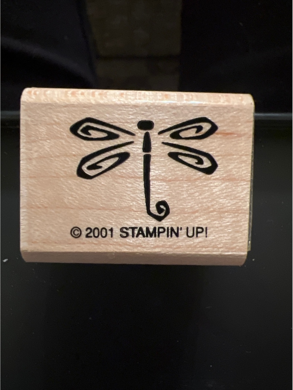 Vintage 2001 Stampin' Up! Dragonfly Rubber Stamp
